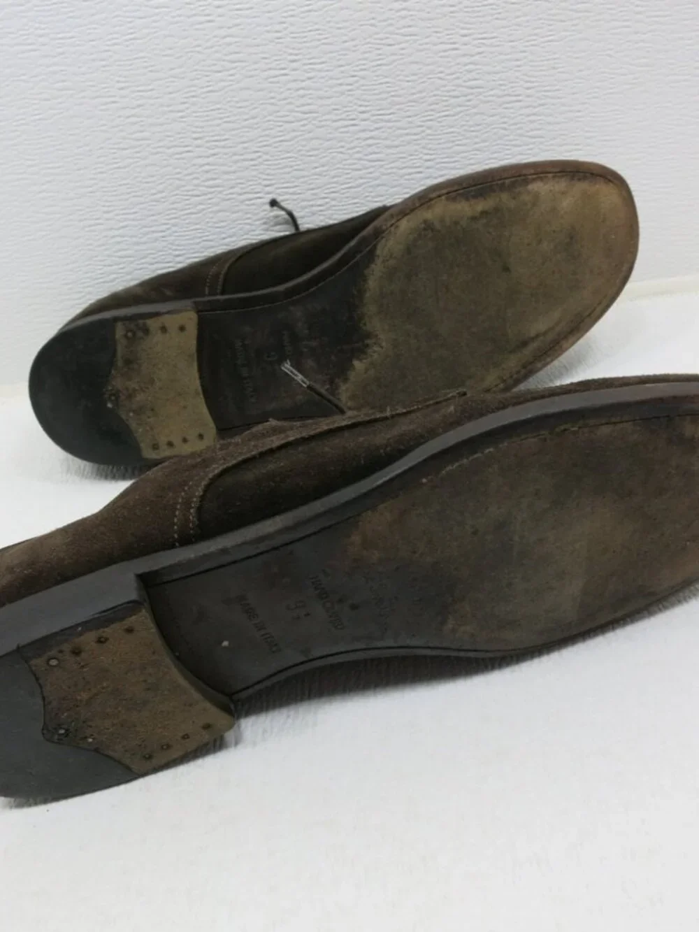 Paul Smith Brown Suede Leather Dress Oxfords Comfort Shoes Men's Size 9.5 M